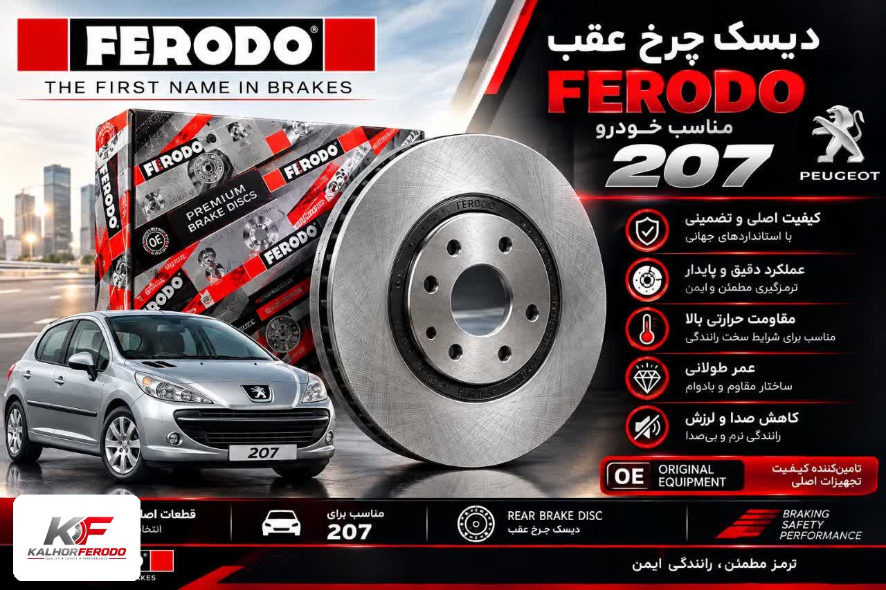 دیسک چرخ عقب 207 | FERODO