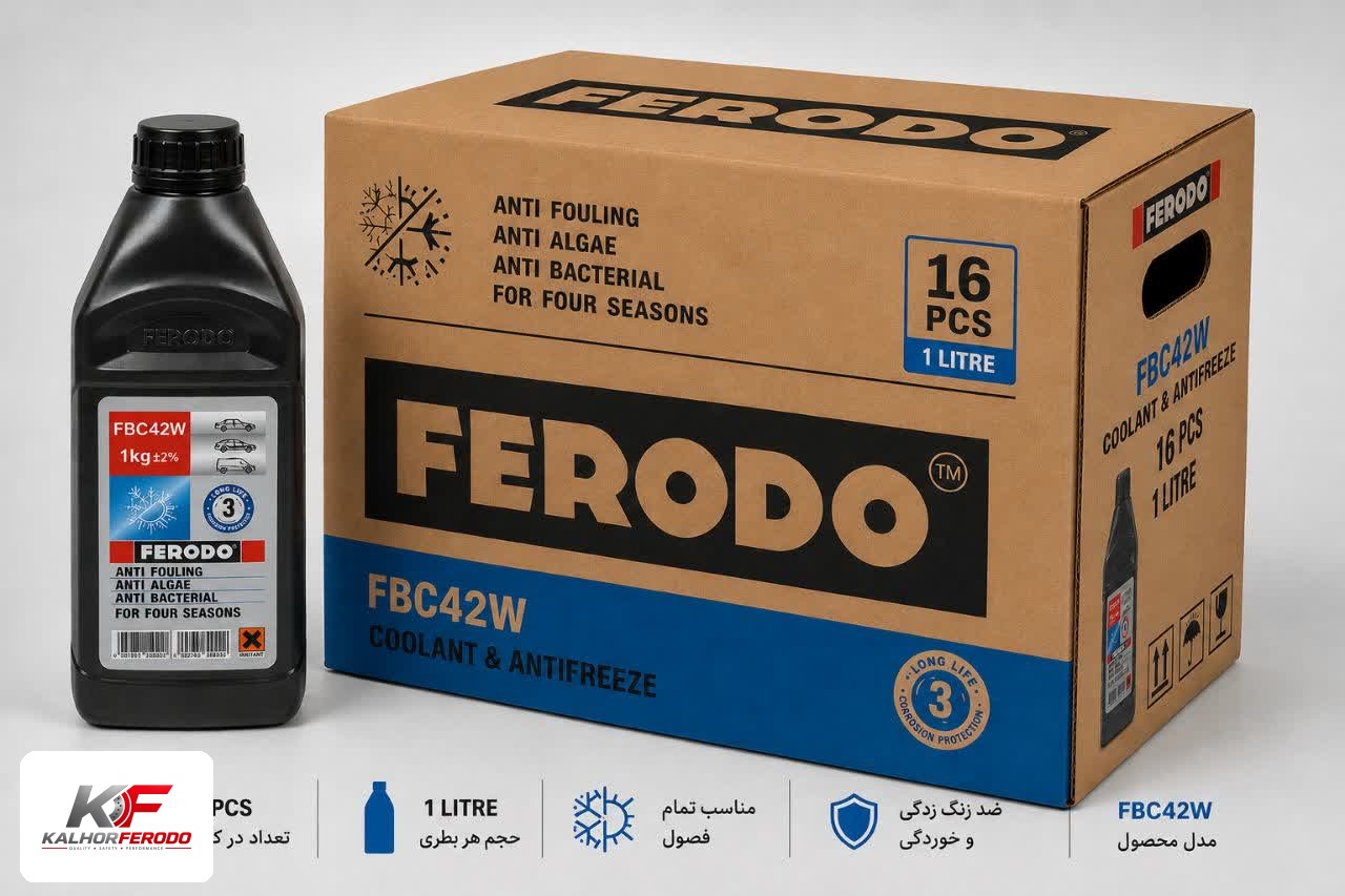 ضدیخ 1لیتری آبی رنگFERODO کارتن 16عددی