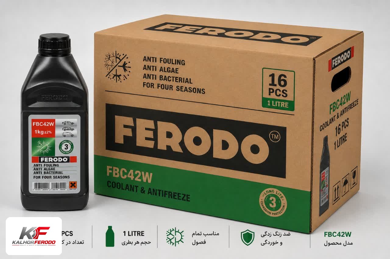 ضدیخ 1لیتری سبز رنگFERODO کارتن 16عددی
